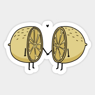 Lemons in Love Sticker